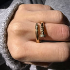 Bague Clou strass