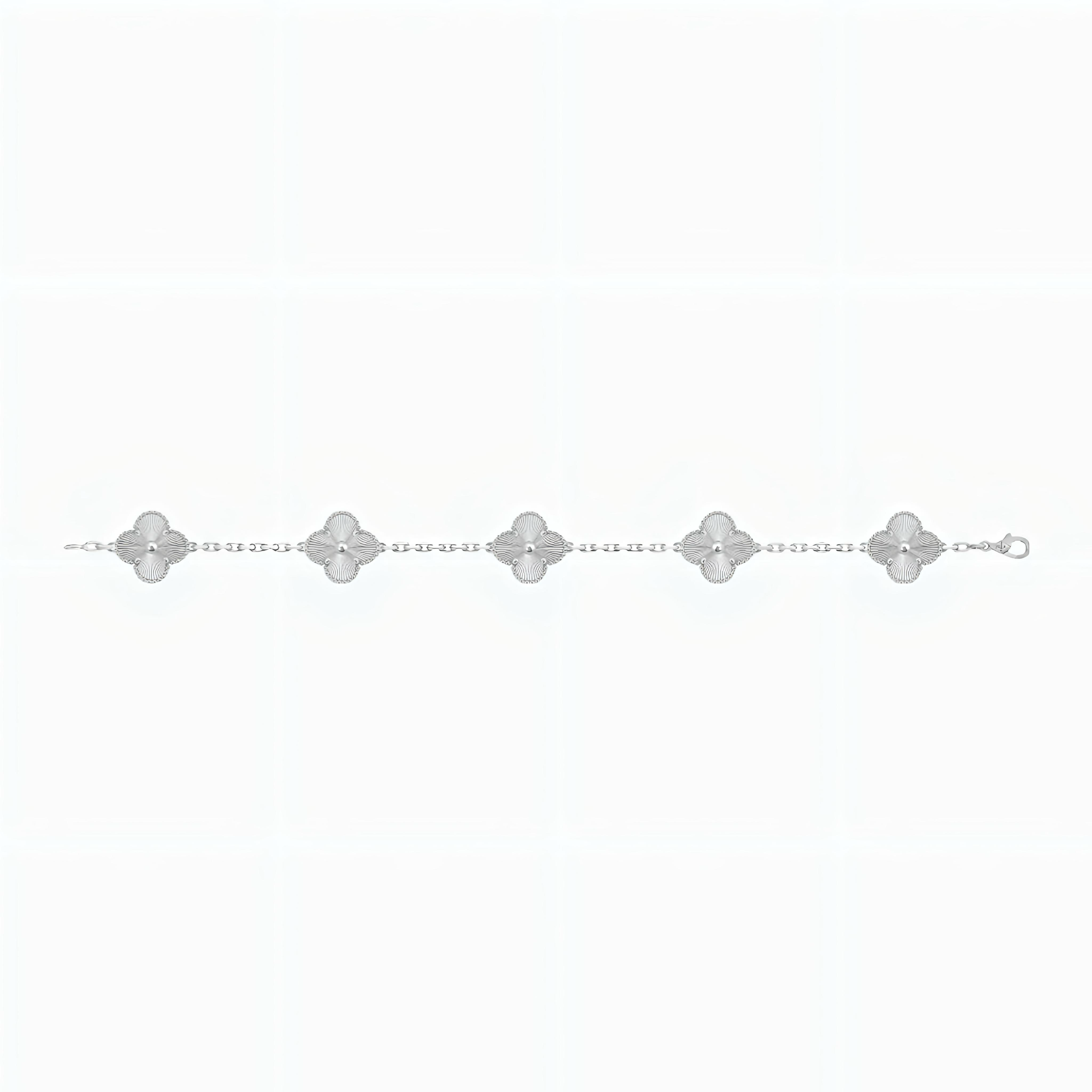 Bracelet Trèfle gravé