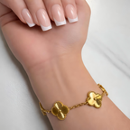 Bracelet Trèfle gravé