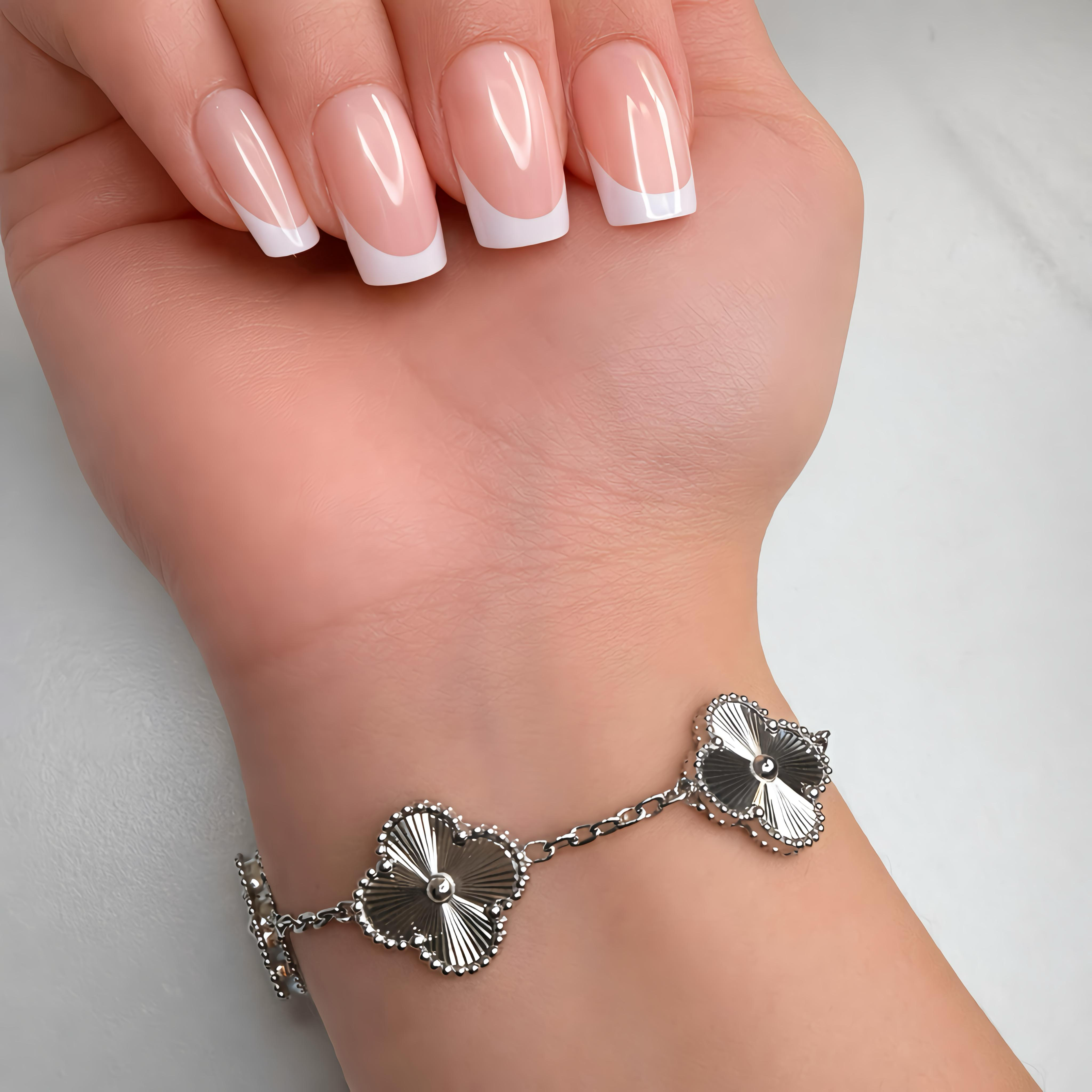 Bracelet Trèfle gravé