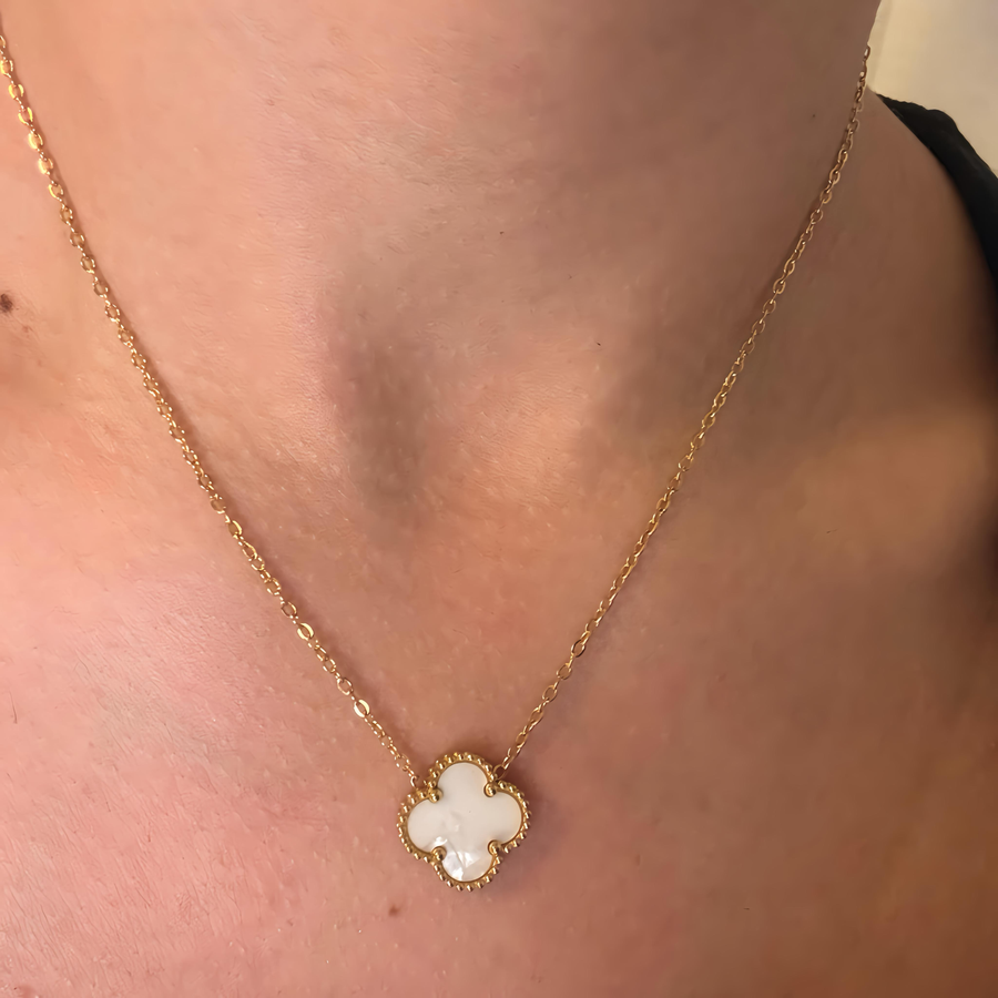 Collier Trèfle Nacre  – Or
